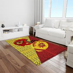 nfl kansas city chiefs football team logo sport carpet rectangle area rug for living room light room kcc39