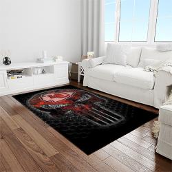 nfl kansas city chiefs football team logo sport carpet rectangle area rug for living room light room kcc57