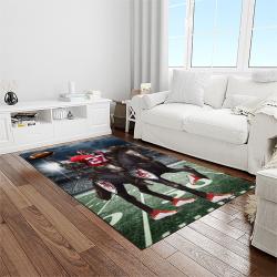 nfl kansas city chiefs football team logo sport carpet rectangle area rug for living room light room kcc73