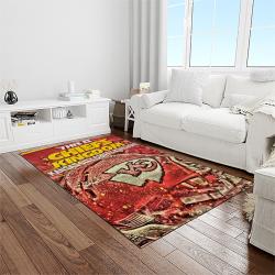 nfl kansas city chiefs football team logo sport carpet rectangle area rug for living room light room kcc84