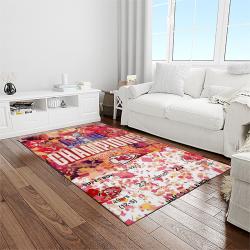 nfl kansas city chiefs football team logo sport carpet rectangle area rug for living room light room kcc87