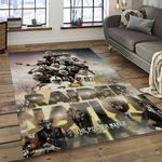 nfl las vegas raiders football team logo sport carpet rectangle area rug for living room dark room lvrd01