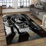 nfl las vegas raiders football team logo sport carpet rectangle area rug for living room dark room lvrd14