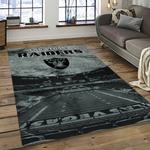 nfl las vegas raiders football team logo sport carpet rectangle area rug for living room dark room lvrd23