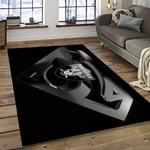 nfl las vegas raiders football team logo sport carpet rectangle area rug for living room dark room lvrd24