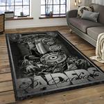 nfl las vegas raiders football team logo sport carpet rectangle area rug for living room dark room lvrd51