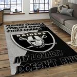 nfl las vegas raiders football team logo sport carpet rectangle area rug for living room dark room lvrd54
