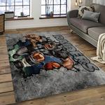 nfl las vegas raiders football team logo sport carpet rectangle area rug for living room dark room lvrd56