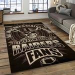 nfl las vegas raiders football team logo sport carpet rectangle area rug for living room dark room lvrd60