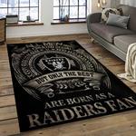 nfl las vegas raiders football team logo sport carpet rectangle area rug for living room dark room lvrd61