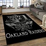 nfl las vegas raiders football team logo sport carpet rectangle area rug for living room dark room lvrd65