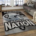 nfl las vegas raiders football team logo sport carpet rectangle area rug for living room dark room lvrd67