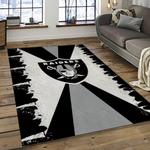 nfl las vegas raiders football team logo sport carpet rectangle area rug for living room dark room lvrd69