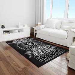 nfl las vegas raiders football team logo sport carpet rectangle area rug for living room light room lvrd18