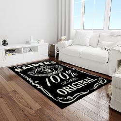 nfl las vegas raiders football team logo sport carpet rectangle area rug for living room light room lvrd19