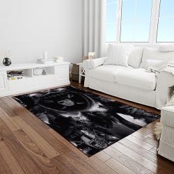 nfl las vegas raiders football team logo sport carpet rectangle area rug for living room light room lvrd32