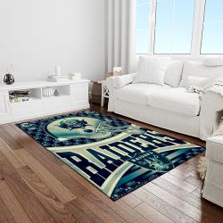 nfl las vegas raiders football team logo sport carpet rectangle area rug for living room light room lvrd45