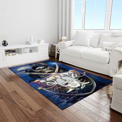 nfl las vegas raiders football team logo sport carpet rectangle area rug for living room light room lvrd46