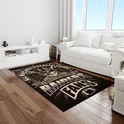 nfl las vegas raiders football team logo sport carpet rectangle area rug for living room light room lvrd60