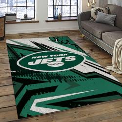NFL New York Jets Rectangle Rug Personalized Non-Slip Carpet Gift For Football Fans NYJ06