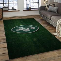 NFL New York Jets Rectangle Rug Personalized Non-Slip Carpet Gift For Football Fans NYJ08