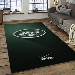 NFL New York Jets Rectangle Rug Personalized Non-Slip Carpet Gift For Football Fans NYJ10