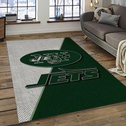 NFL New York Jets Rectangle Rug Personalized Non-Slip Carpet Gift For Football Fans NYJ13