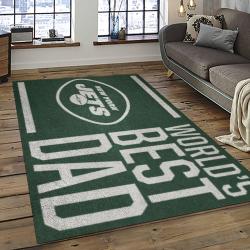NFL New York Jets Rectangle Rug Personalized Non-Slip Carpet Gift For Football Fans NYJ19