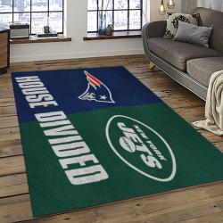 NFL New York Jets Football Team Logo Sport Carpet Rectangle Area Rug For Living Room NYJ20