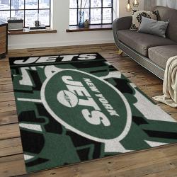 NFL New York Jets Rectangle Rug Personalized Non-Slip Carpet Gift For Football Fans NYJ24