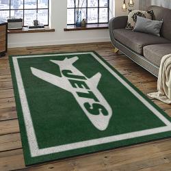 NFL New York Jets Rectangle Rug Personalized Non-Slip Carpet Gift For Football Fans NYJ25