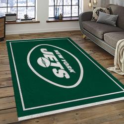 NFL New York Jets Rectangle Rug Personalized Non-Slip Carpet Gift For Football Fans NYJ28