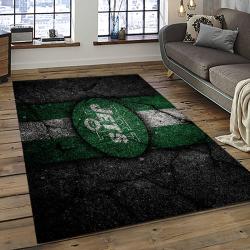 NFL New York Jets Rectangle Rug Personalized Non-Slip Carpet Gift For Football Fans NYJ38