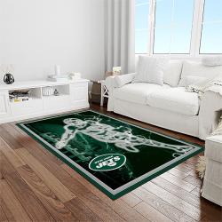 nfl new york jets football team logo sport carpet rectangle area rug for living room light room nyj05