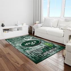 nfl new york jets football team logo sport carpet rectangle area rug for living room light room nyj09