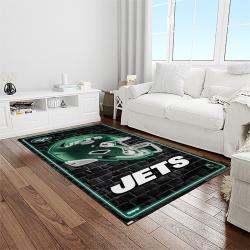 nfl new york jets football team logo sport carpet rectangle area rug for living room light room nyj18