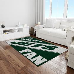 nfl new york jets football team logo sport carpet rectangle area rug for living room light room nyj26