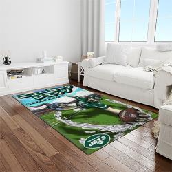 nfl new york jets football team logo sport carpet rectangle area rug for living room light room nyj31