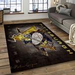 nhl boston bruins hockey team logo sport carpet rectangle area rug for living room dark room bb14