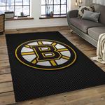 nhl boston bruins hockey team logo sport carpet rectangle area rug for living room dark room bb27
