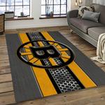 nhl boston bruins hockey team logo sport carpet rectangle area rug for living room dark room bb32