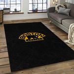 nhl boston bruins hockey team logo sport carpet rectangle area rug for living room dark room bb50