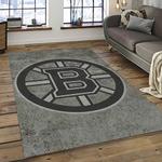 nhl boston bruins hockey team logo sport carpet rectangle area rug for living room dark room bb56