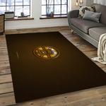 nhl boston bruins hockey team logo sport carpet rectangle area rug for living room dark room bb66