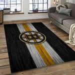 nhl boston bruins hockey team logo sport carpet rectangle area rug for living room dark room bb69