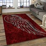 nhl detroit red wings hockey team logo sport carpet rectangle area rug for living room dark room dwr25
