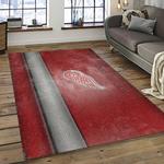 nhl detroit red wings hockey team logo sport carpet rectangle area rug for living room dark room dwr26