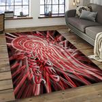 nhl detroit red wings hockey team logo sport carpet rectangle area rug for living room dark room dwr33