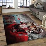 nhl detroit red wings hockey team logo sport carpet rectangle area rug for living room dark room dwr38