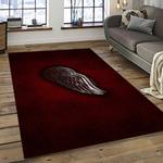 nhl detroit red wings hockey team logo sport carpet rectangle area rug for living room dark room dwr68